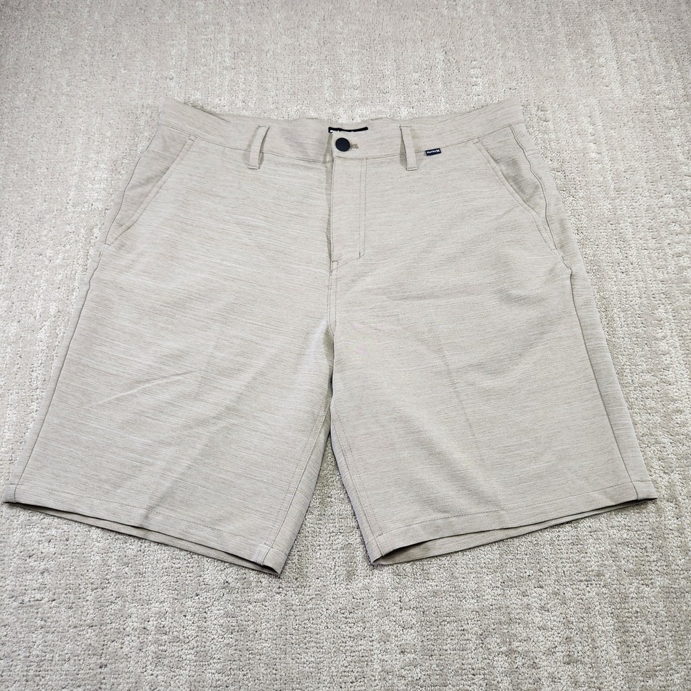 Hurley Shorts Men 36 H20 Dri Breathe Walkshort Hybrid Wicking Beige